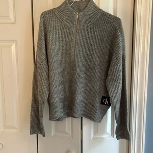 Calvin Klein 3/4 zip up sweater